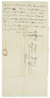 WAYNE, ANTHONY. Autograph Letter Signed, Anty Wayne, to Major J[ohn] Rudolph,